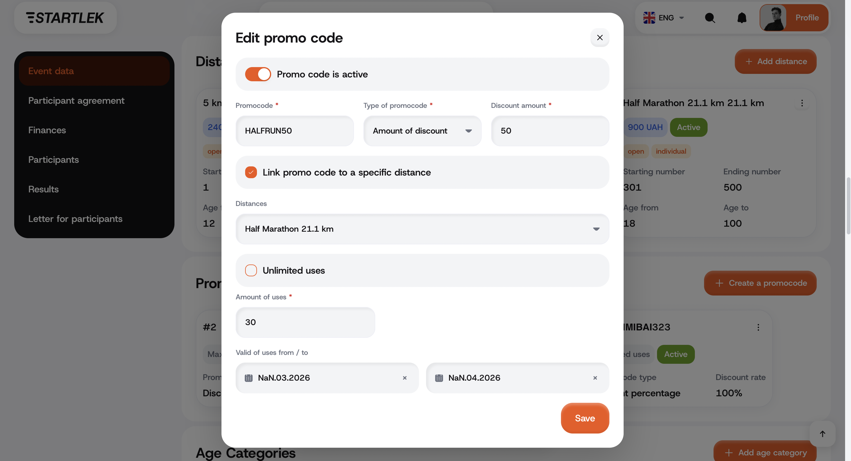 Promo-Codes & Marketing — 2