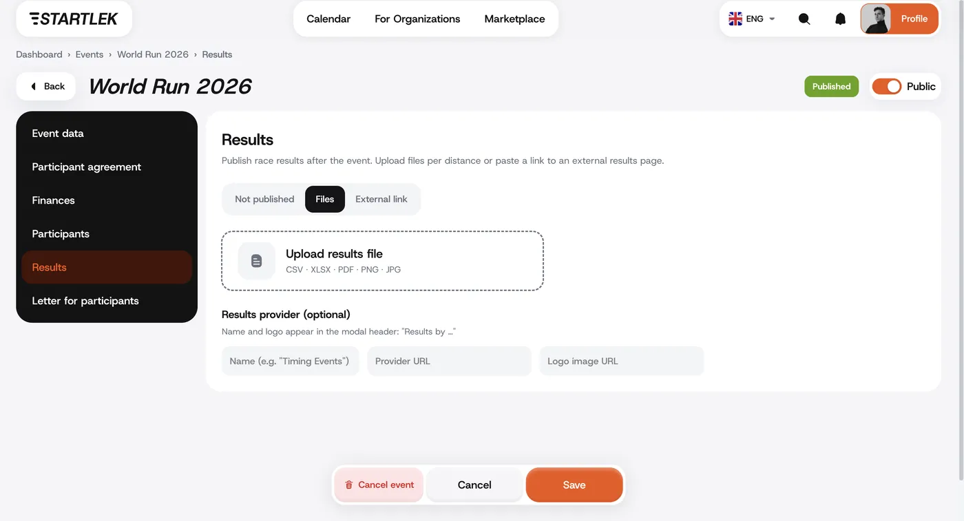 Event management — 3
